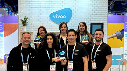 A photo of Vivoo coworkers at CES2024