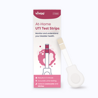 Vivoo At-Home UTI Test Strips packaging with a white background