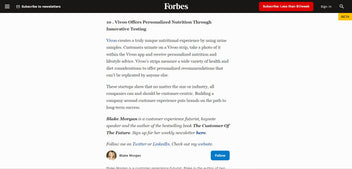 Vivoo Forbes article