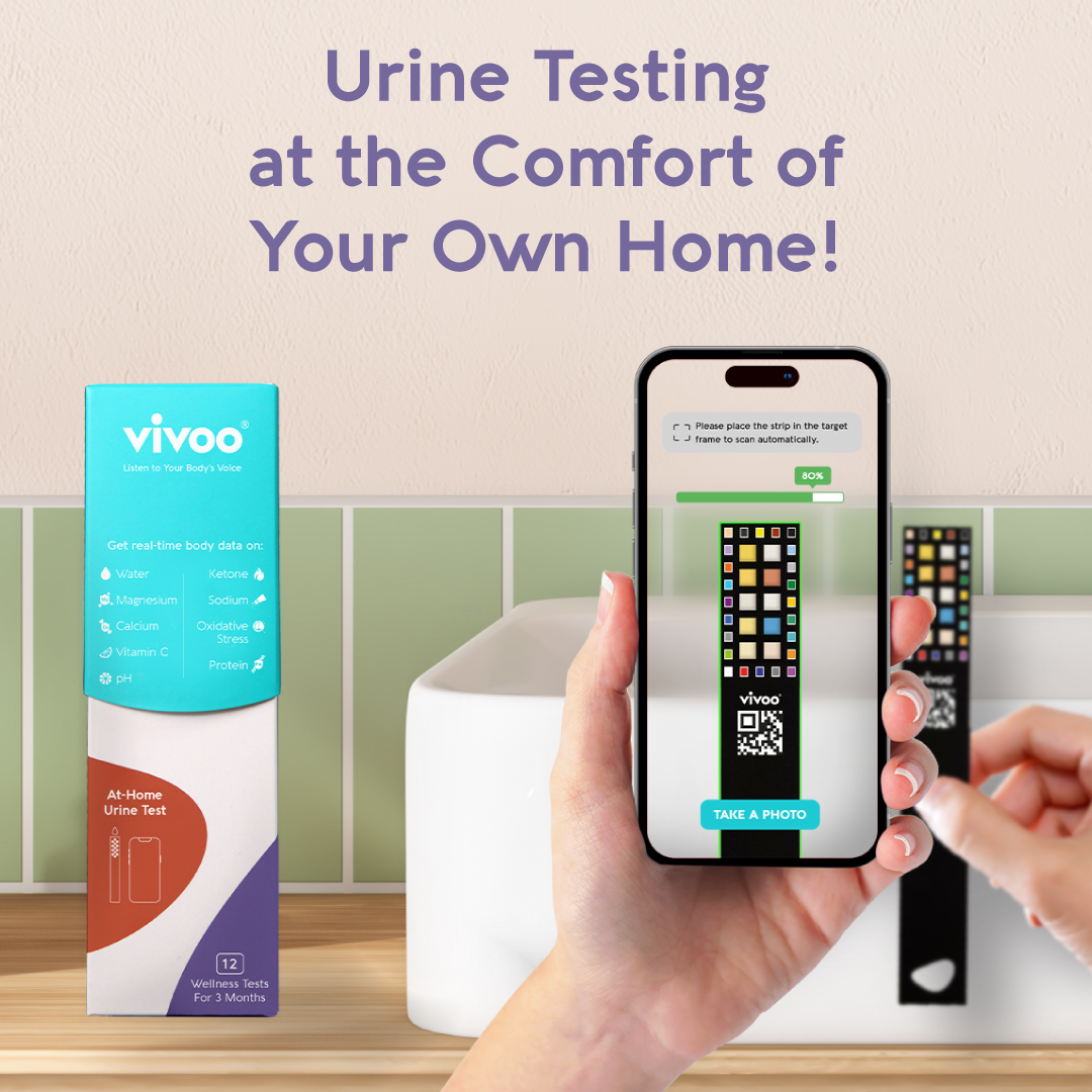 a banner image that promotes vivoo urine test